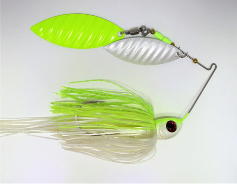 CL Fishin Chartreuse White Spinnerbait