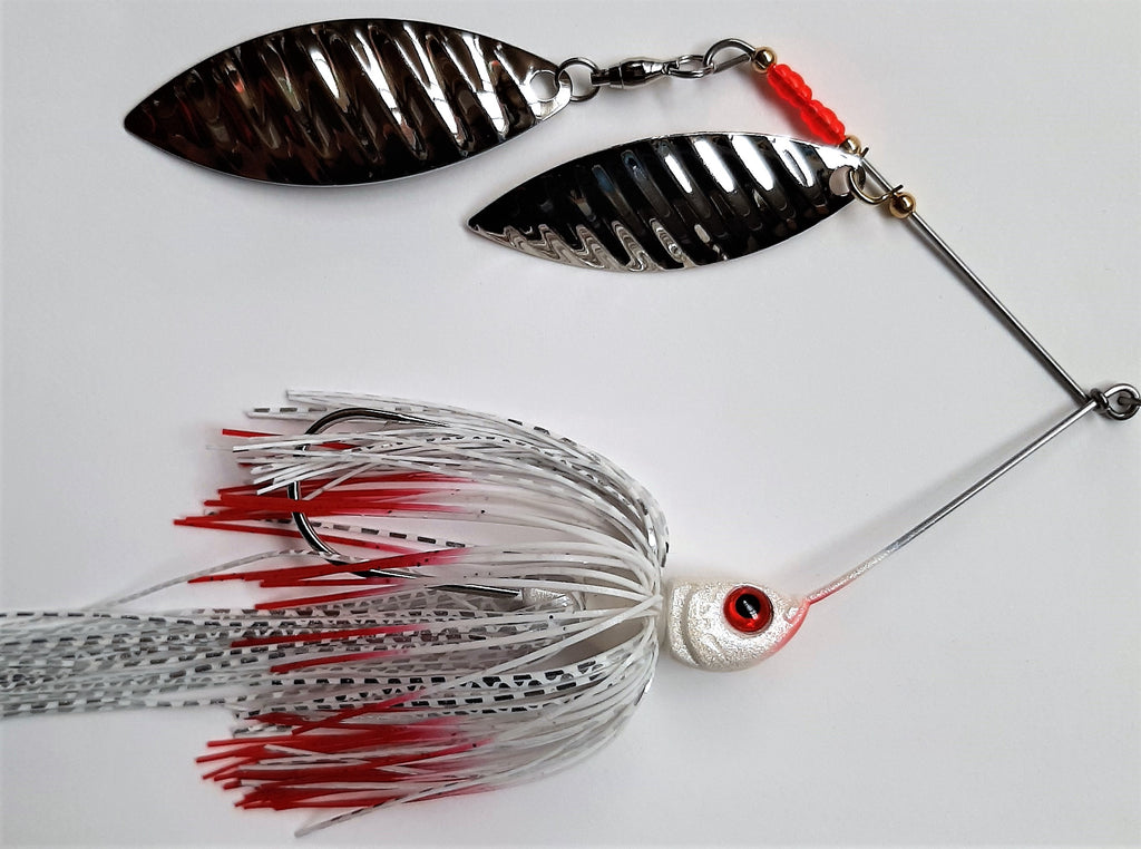 White Tiger Twisted Loop Spinnerbait - Silver – CL Fishin